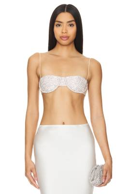 NUE Midnight rhinestone bra top