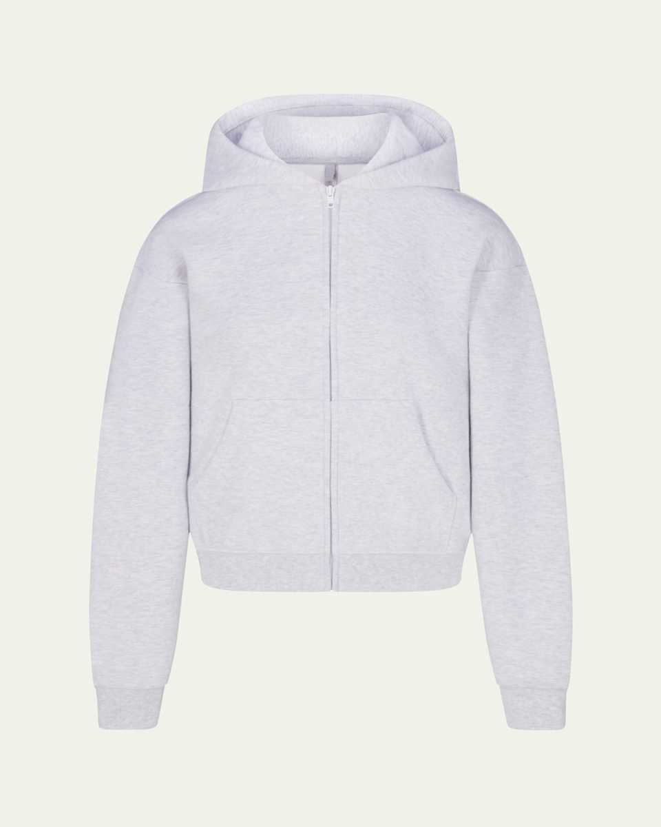 Cotton Fleece Zip-Up Hoodie