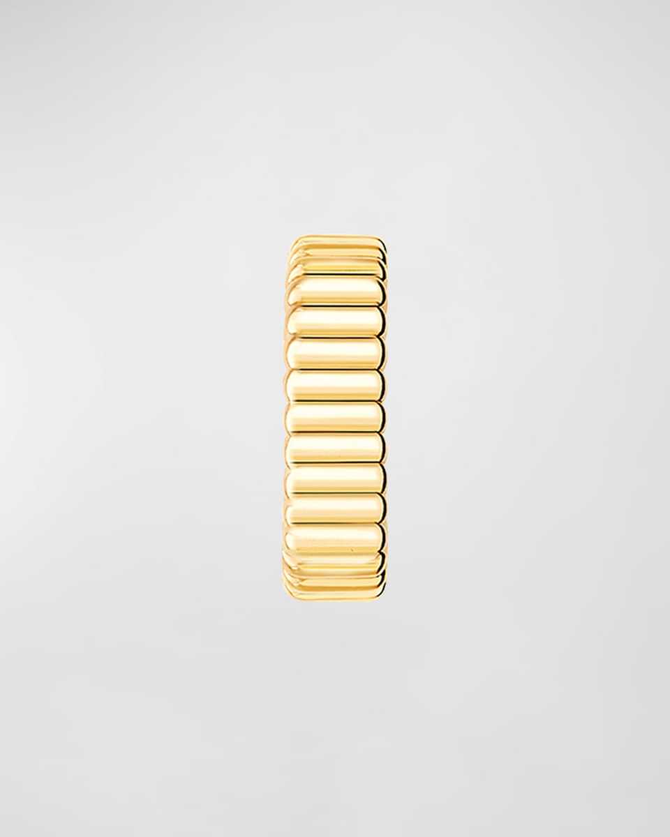 Quatre 18K Yellow Gold Grosgrain Single Clip Earring
