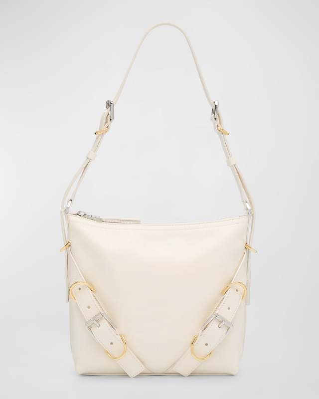 Voyou Small Crossbody Bag in Tumbled Leather