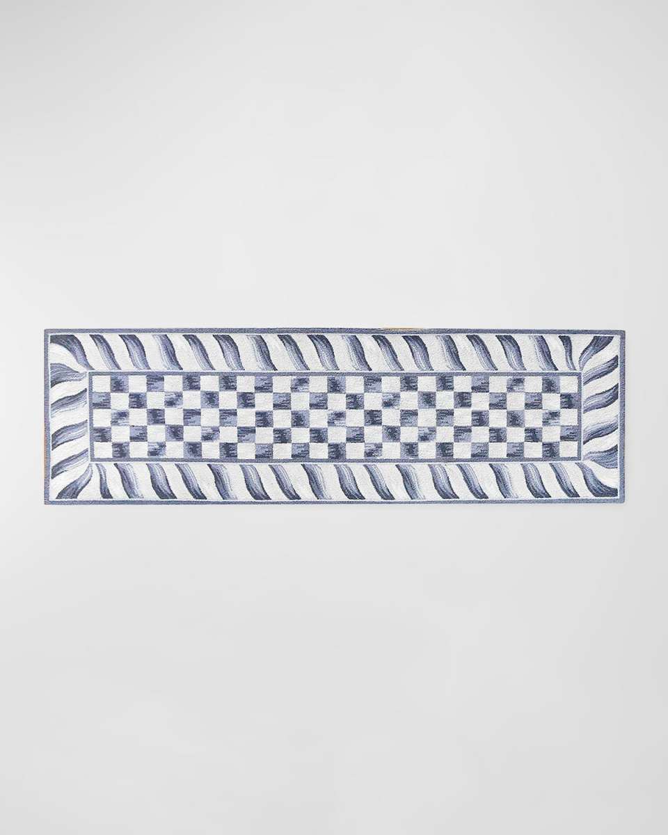 Sterling Check Rug, 2'6" x 8'