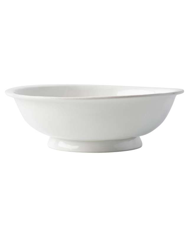 Puro Footed Fruit Bowl - Whitewash