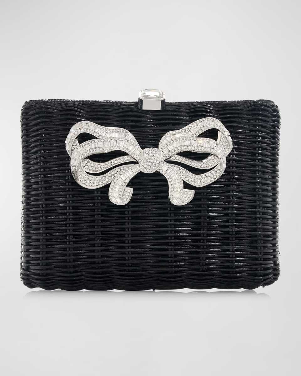 Hailey Bow Basket Clutch Bag