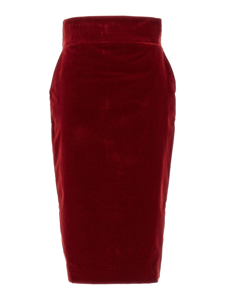 Alexandre Vauthier Jupe Midi - Rouge