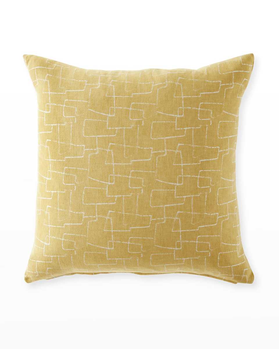 Twin Palms Abstract Decorative Pillow, 22"