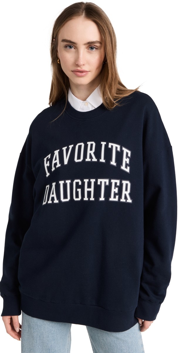Favorite Daughter Collegiate Sweatshirt Navy