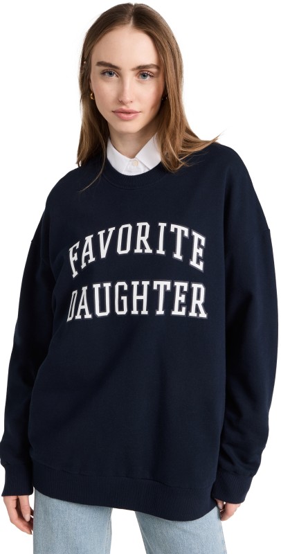 Favorite Daughter Collegiate Sweatshirt Navy