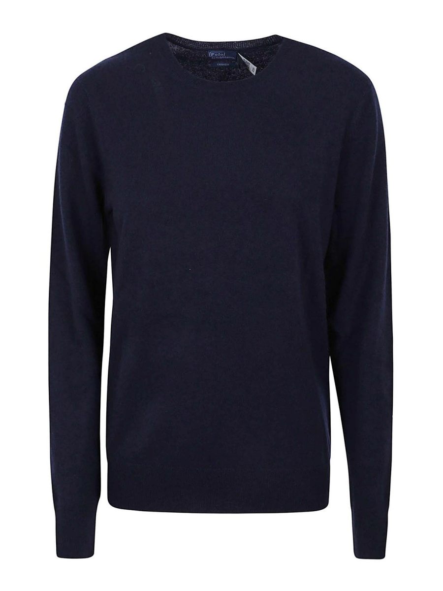 Polo Ralph Lauren Pull Col Bateau - Bleu Foncé