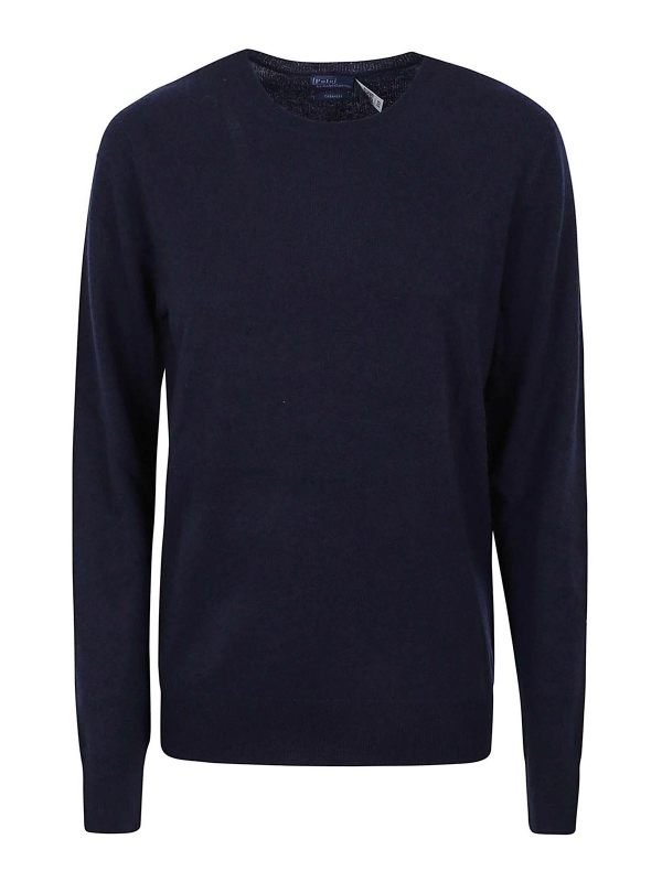 Polo Ralph Lauren Pull Col Bateau - Bleu Foncé