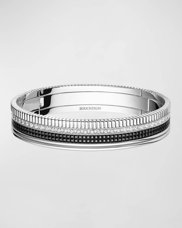 Quatre 18K White Gold Black Edition Bracelet