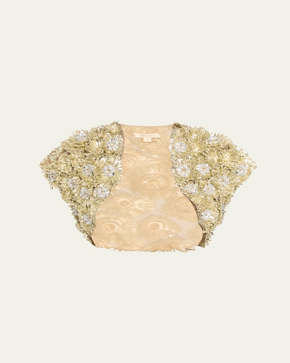 Fern Ribbon and Crystal Bolero