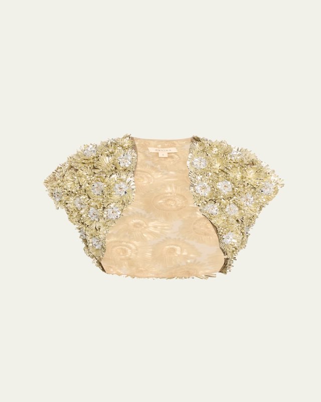 Fern Ribbon and Crystal Bolero