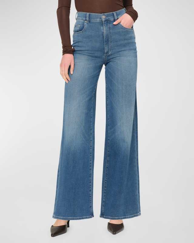 DL Softwear Hepburn Wide-Leg High-Rise Jeans
