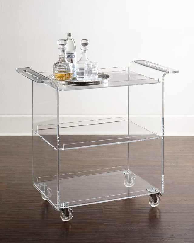 Nicole Acrylic Bar Cart