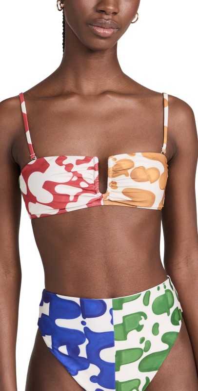 MARA HOFFMAN Cruz Bikini Top Multi