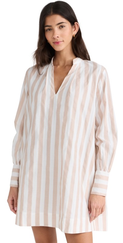 Mille Edie Tunic Dress Cappuccino Stripe