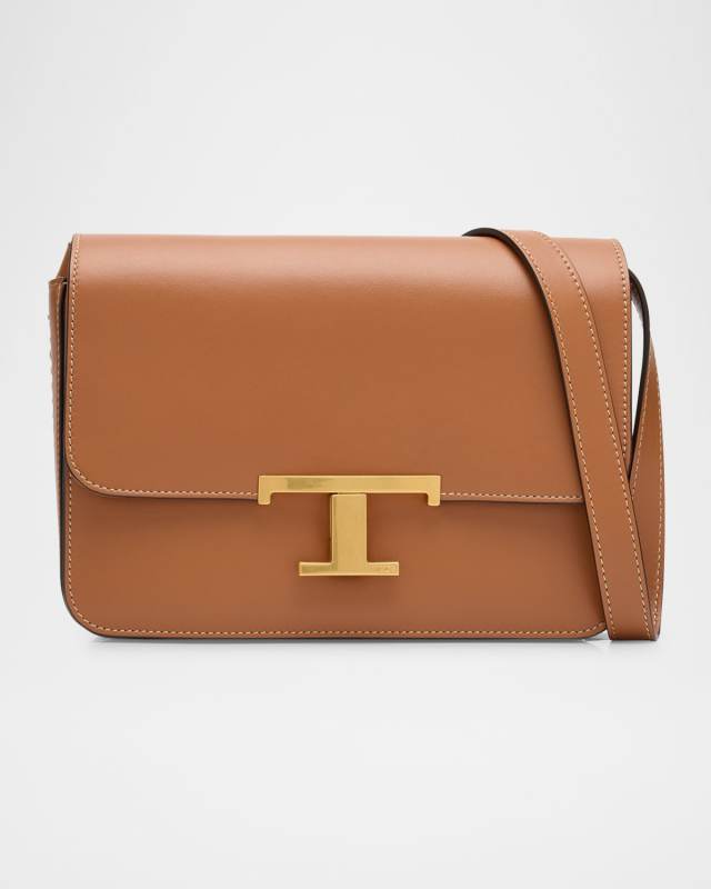 Micro T Leather Crossbody Bag