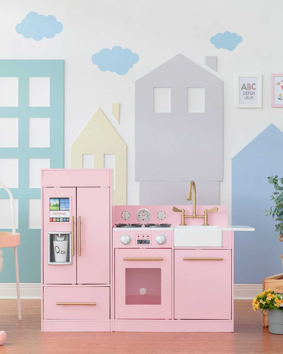 Teamson Kids Little Chef Charlotte Modular Wooden Play Kitchen