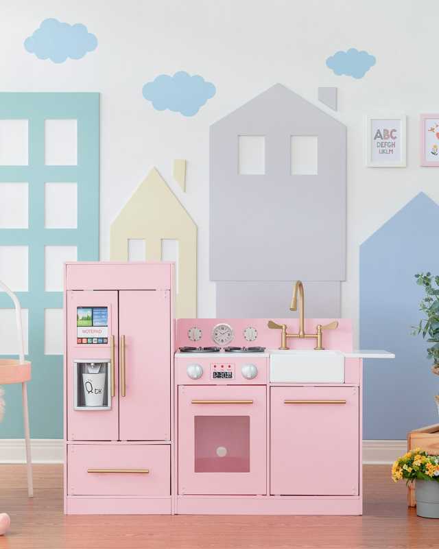 Teamson Kids Little Chef Charlotte Modular Wooden Play Kitchen