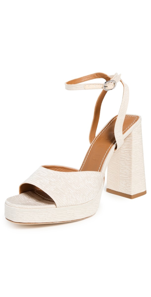 STAUD Solange Heels White
