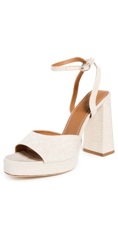STAUD Solange Heels White