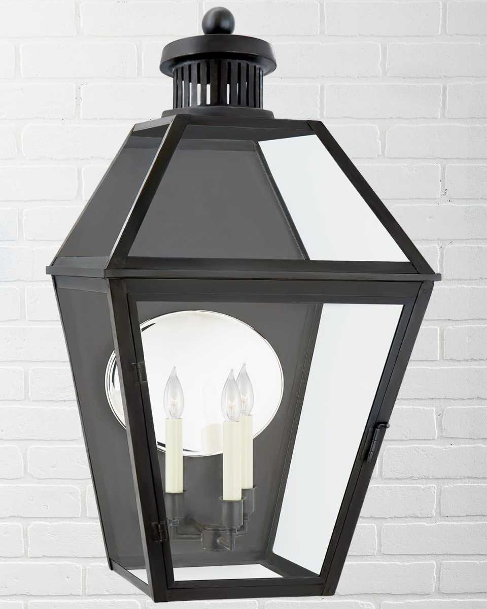 Stratford Large 3/4 Wall Lantern By Chapman & Myers