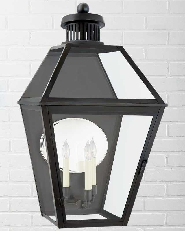 Stratford Large 3/4 Wall Lantern By Chapman & Myers