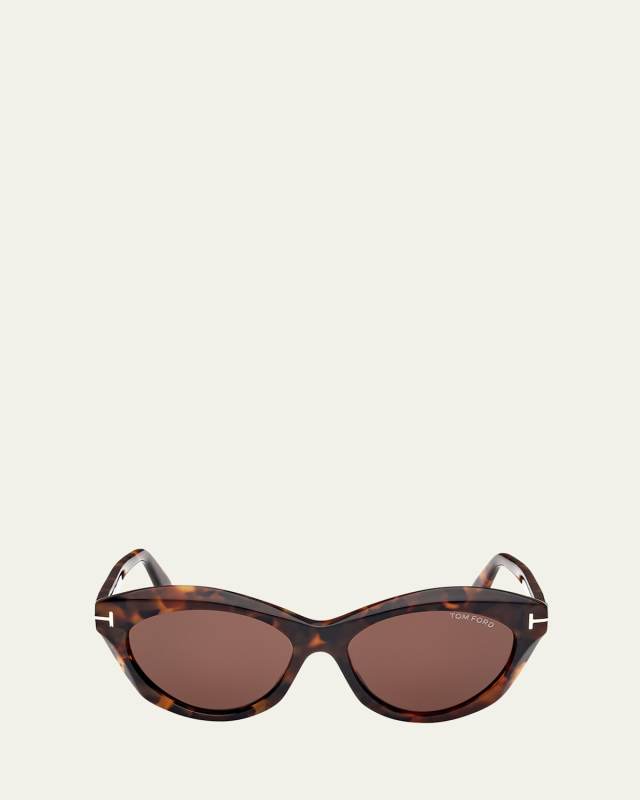 Toni Acetate Oval Sunglasses