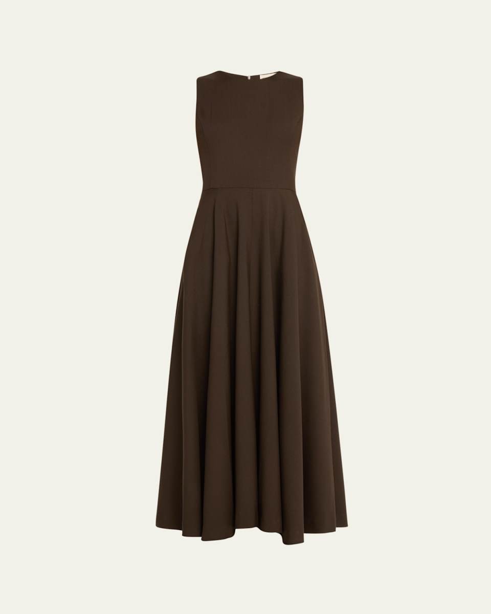 Bertille A-Line Wool Maxi Dress