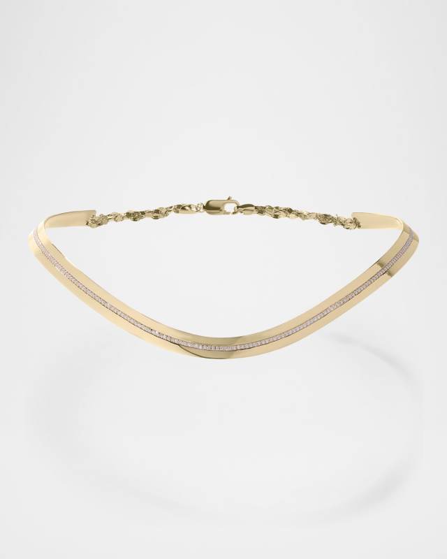 Flawless Vanity Single Row Diamond Choker Necklace