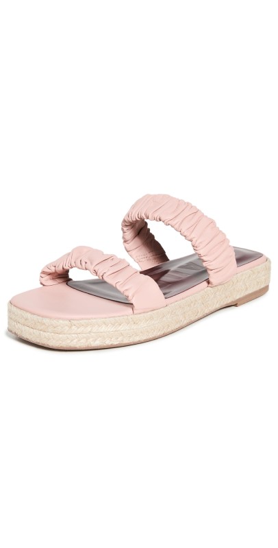 STAUD Maya Espadrille Sandals Dark Blush