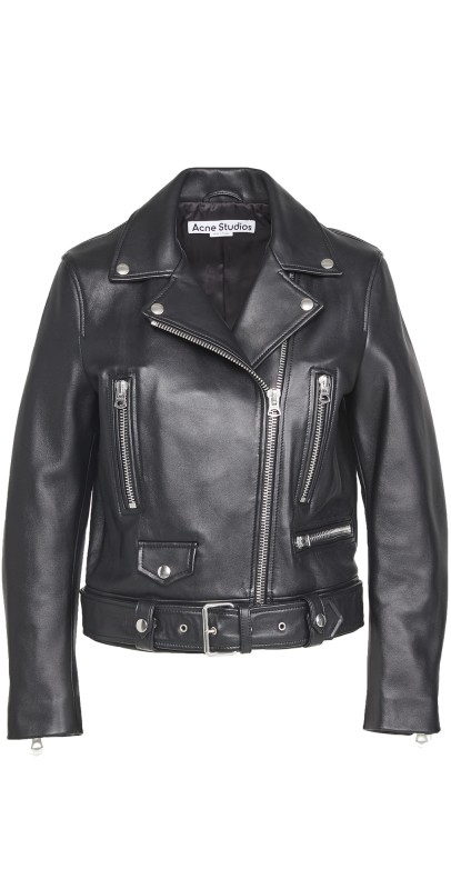 Acne Studios Mock Leather Outerwear Black