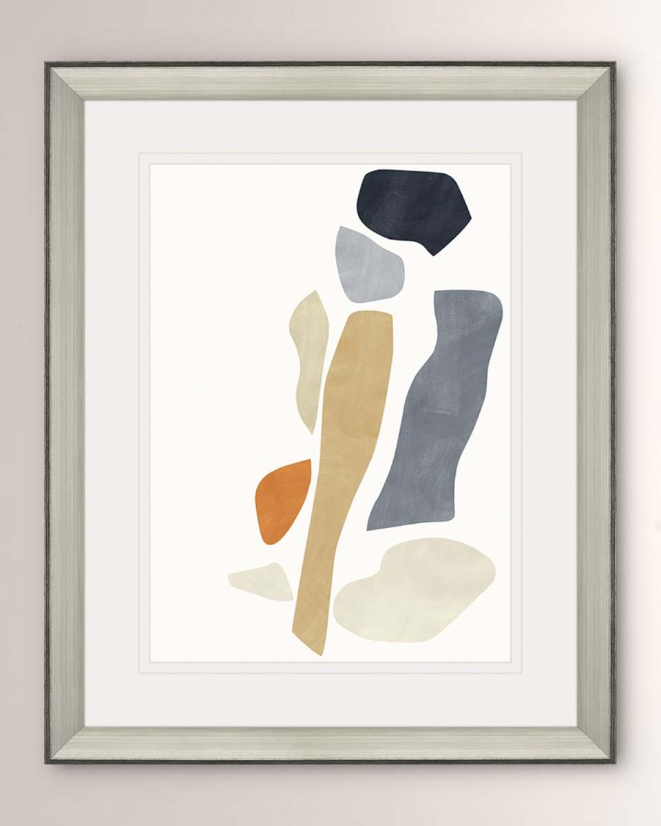 "Silhouette Blocks Reflect" Art Print