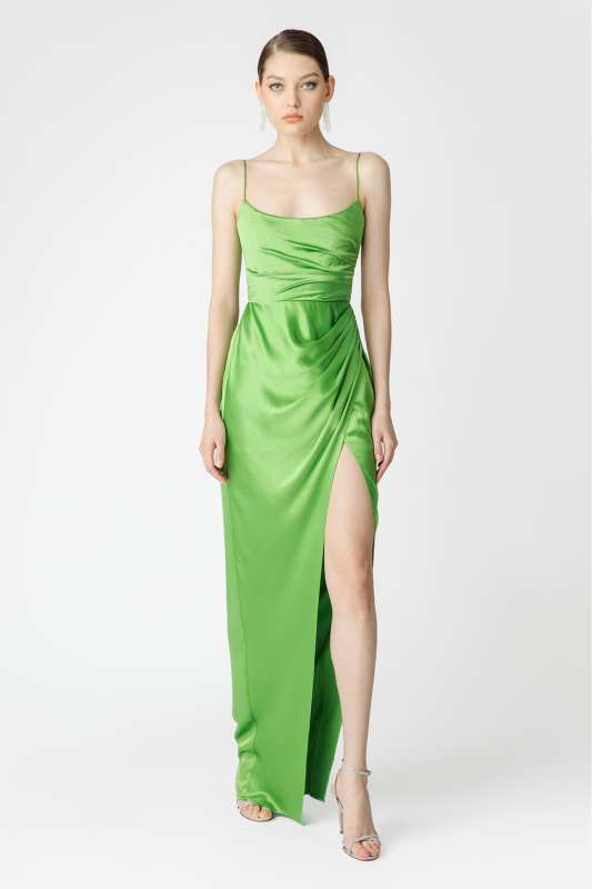 SAU LEE Perla Satin Gown