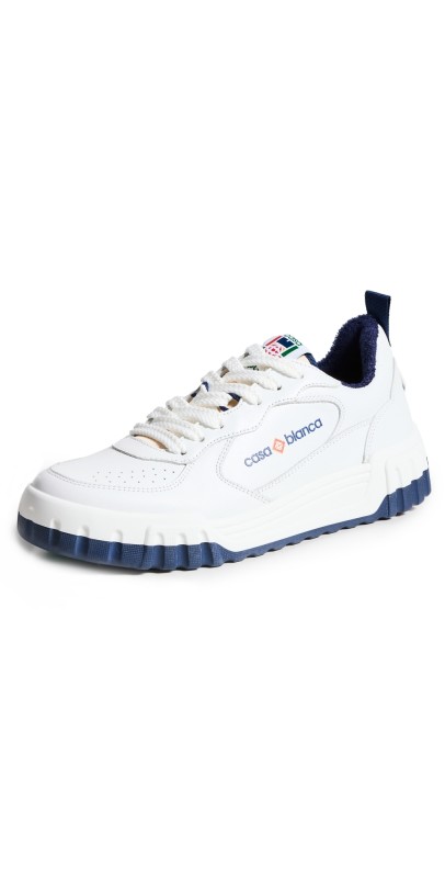 Casablanca Womens Court Sneakers Navy/White