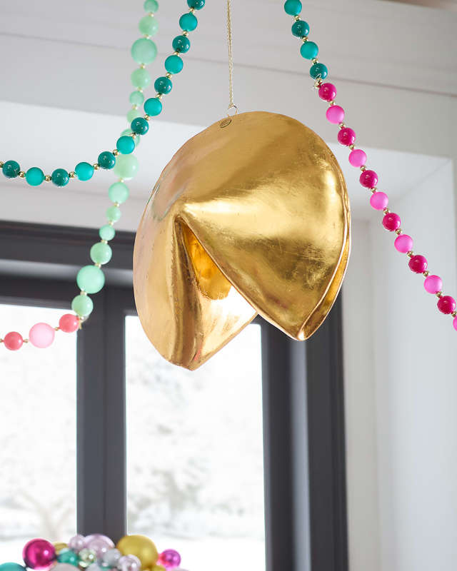 Golden Fortune Cookie Display, 12"