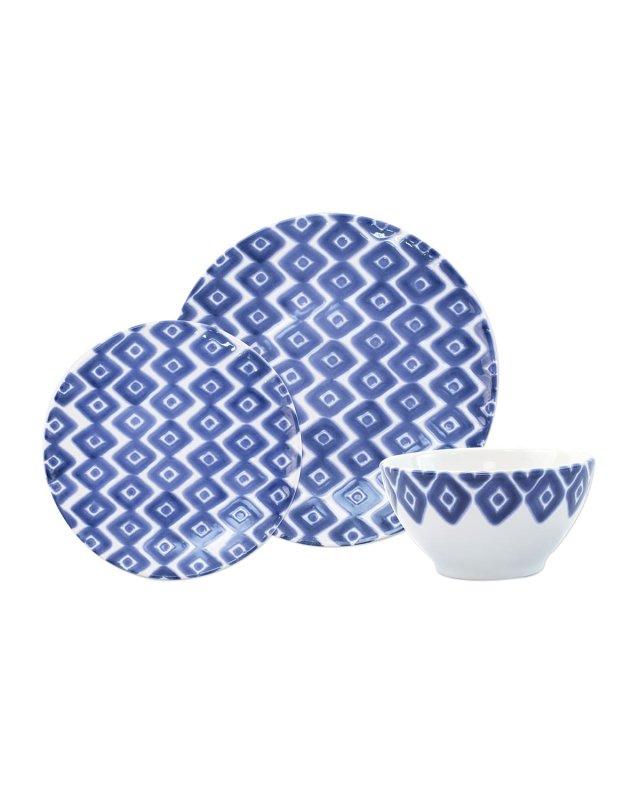 Santorini Diamond 3-Piece Place Setting