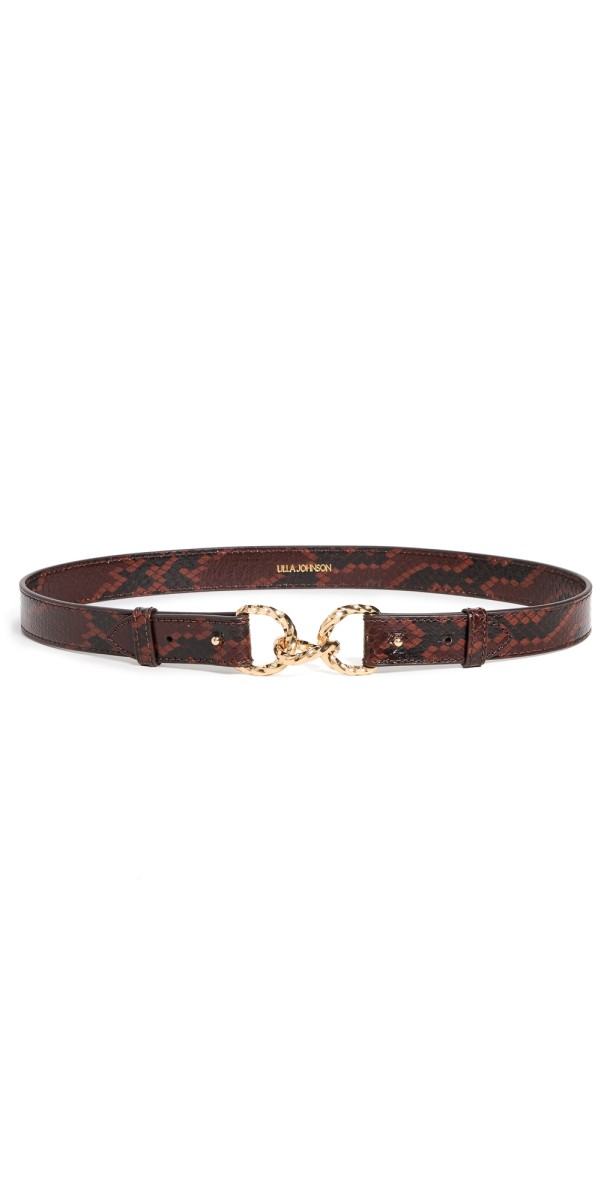 Ulla Johnson Esti Twisted Links Belt Bordeaux