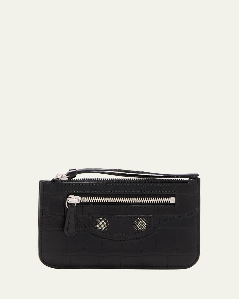 Le Cagole Zip Leather Card Holder