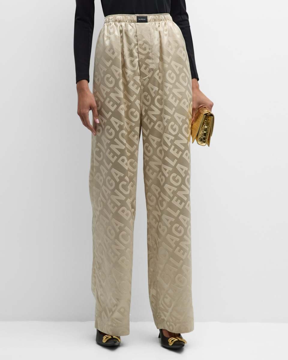 Large Allover Logo Pyjama Pants