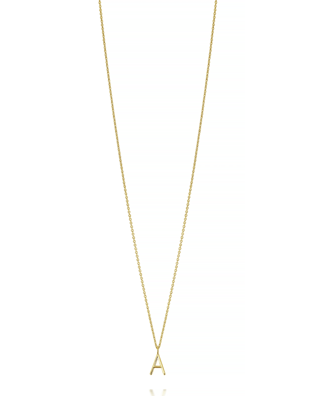 Mini Amelia 14K Gold Initial Pendant Necklace