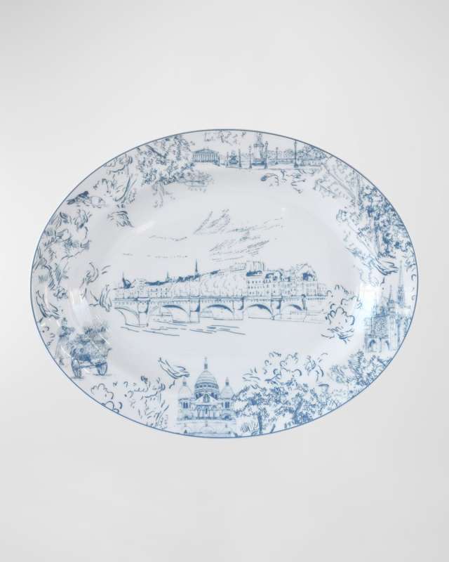 Tout Paris Oval Platter, 13"