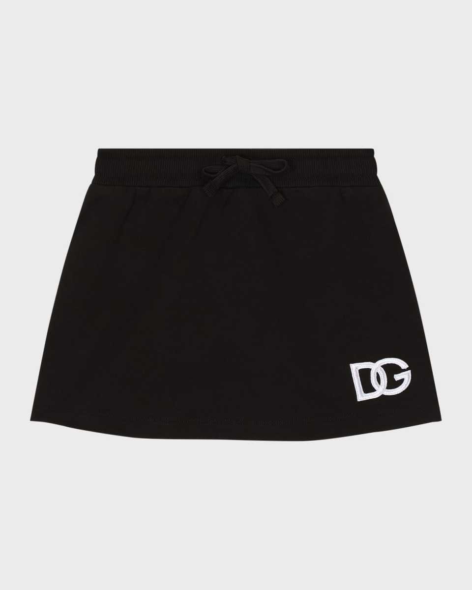Girl's Embroidered Logo Sweat Skirt, Size 8-10