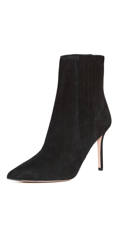Veronica Beard Lisa Stiletto-Heel Booties Black