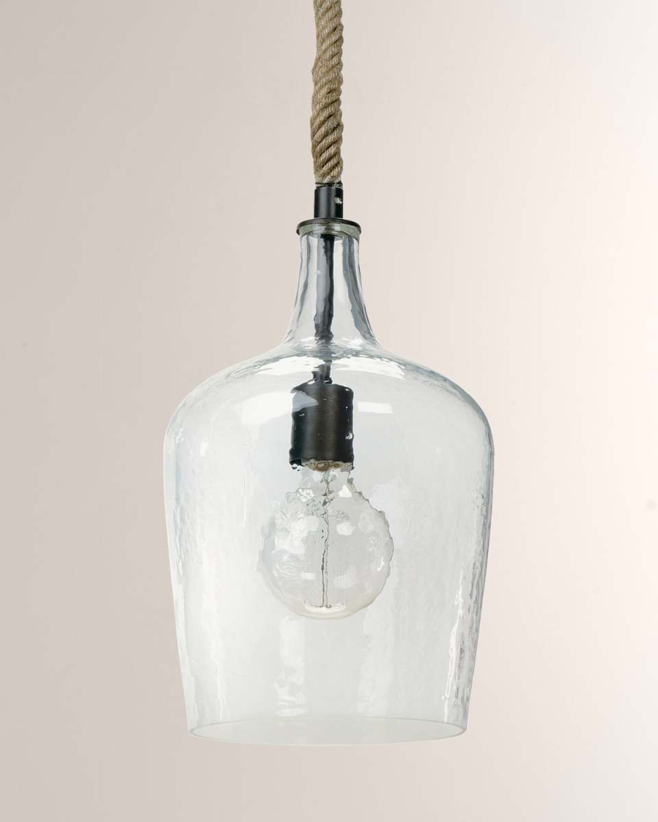 Hammered Glass Lighting Pendant