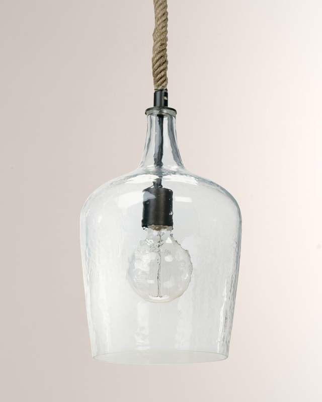 Hammered Glass Lighting Pendant
