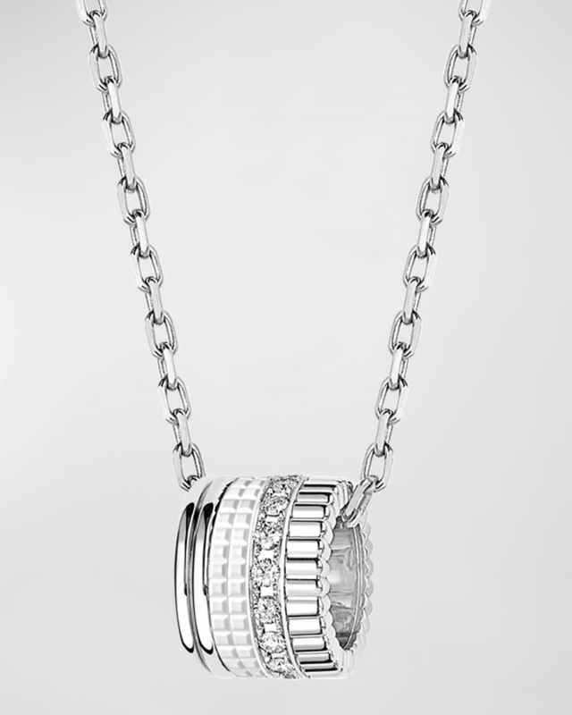 Quatre 18K White Gold White Edition Pendant Necklace