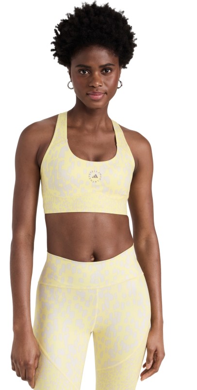 adidas by Stella McCartney TruePurpose Power Impact Training Bra blush yellow/chalk pearl