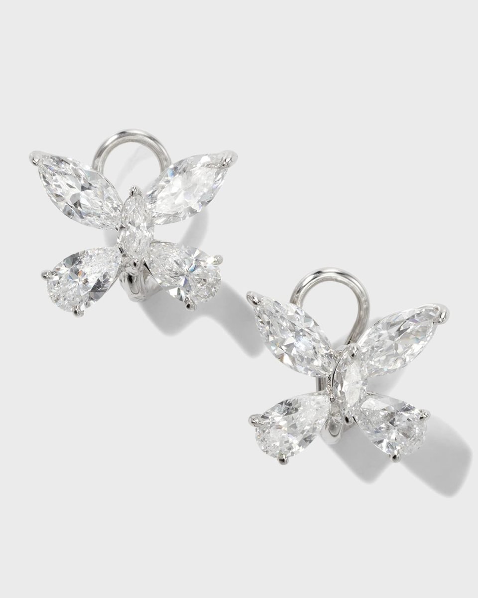 18K Gold-Plated Sterling Silver Butterfly Earrings