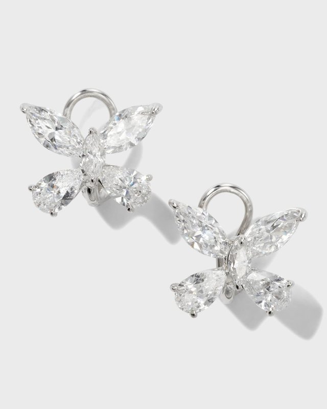 18K Gold-Plated Sterling Silver Butterfly Earrings